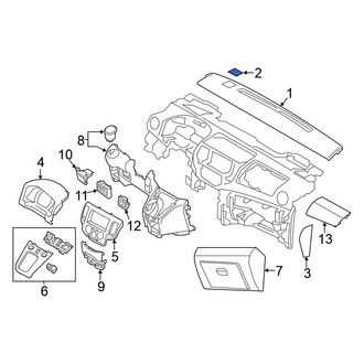 Nissan OE - Right Instrument Panel Cover Cap