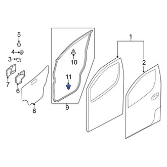 Nissan OE - Door Panel Insulation Clip