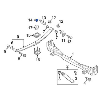 Nissan OE - Rear Suspension Stabilizer Bar Link Nut