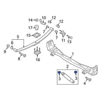 Nissan OE - Rear Suspension Stabilizer Bar Link Nut