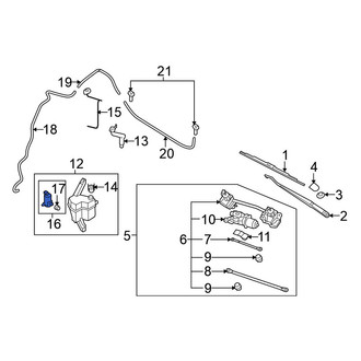 Nissan OE - Windshield Washer Pump