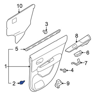 Nissan OE - Lower Liftgate Trim Panel Clip
