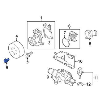 Nissan OE - Engine Water Pump Pulley Bolt
