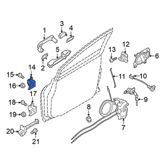 Nissan OE - Rear Right Lower Door Hinge