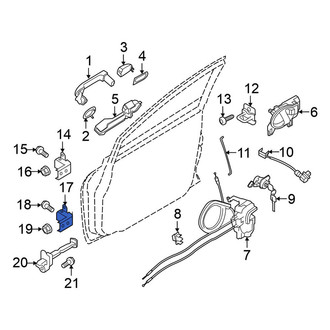 Nissan OE - Rear Right Lower Door Hinge