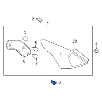 Nissan OE - Back Up Light Clip