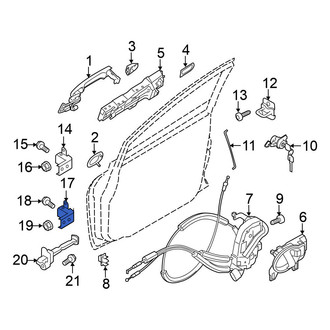 Nissan OE - Rear Left Lower Door Hinge
