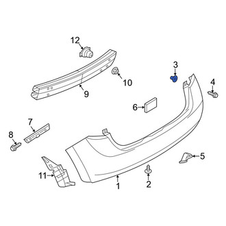Nissan OE - Bumper Cover Grommet