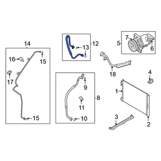 Nissan OE - A/C Refrigerant Discharge Hose