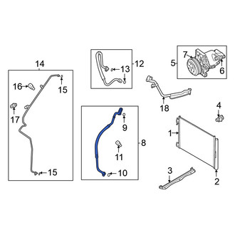 Nissan OE - A/C Refrigerant Suction Hose
