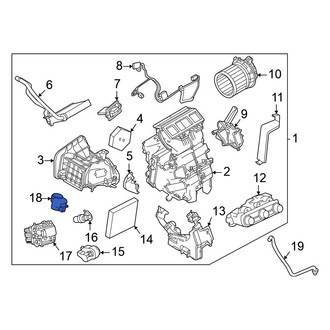 Nissan OE - HVAC Air Inlet Door Actuator