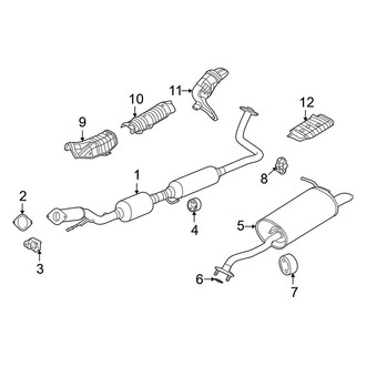 Nissan OE - Rear Exhaust Muffler Gasket
