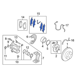 Nissan OE - Front Disc Brake Pad Set