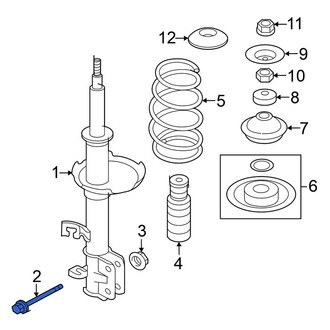 Nissan OE - Suspension Strut Bolt