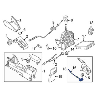 Nissan OE - Rear Left Parking Brake Cable