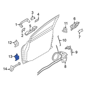 Nissan OE - Front Lower Door Hinge