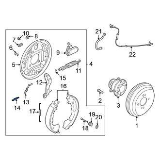 Nissan OE - Rear Parking Brake Adjusting Lever Spring