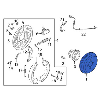 Nissan OE - Rear Brake Drum