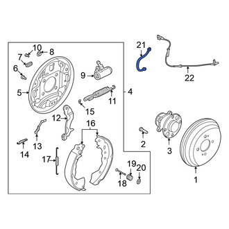Nissan OE - Rear Inner Brake Hydraulic Hose