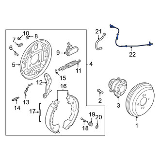 Nissan OE - Rear ABS Wheel Speed Sensor