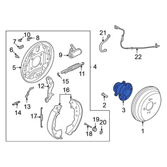 Nissan OE - Rear Wheel Bearing and Hub Assembly