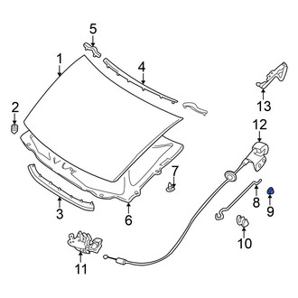 Nissan OE - Hood Prop Rod Grommet