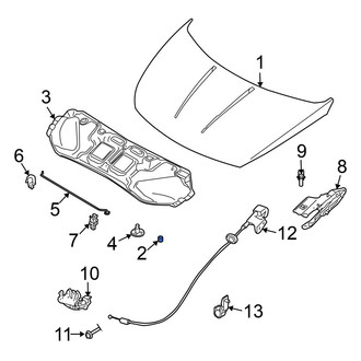Nissan OE - Front Hood Stop Buffer