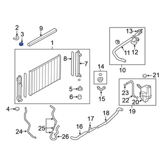 Nissan OE - Upper Radiator Insulator