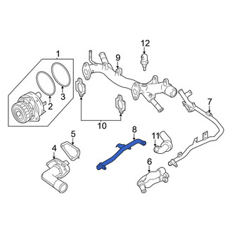 Nissan OE - Lower Engine Coolant Pipe