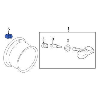 Nissan OE - Tire Pressure Monitoring System (TPMS) Sensor Nut
