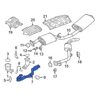 Nissan OE - Left Catalytic Converter