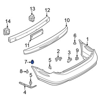 Nissan OE - Rear Bumper Cover Grommet