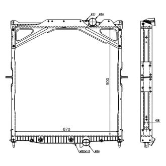 Nissens® - Engine Coolant Radiator