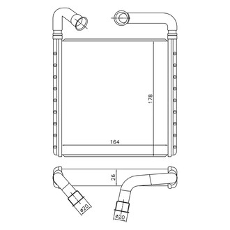 Nissens® - HVAC Heater Core