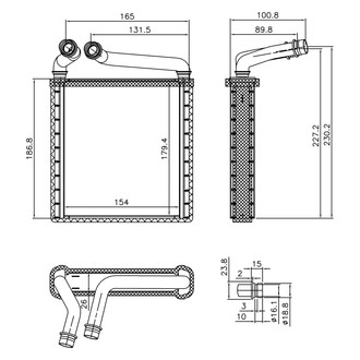 Nissens® - HVAC Heater Core