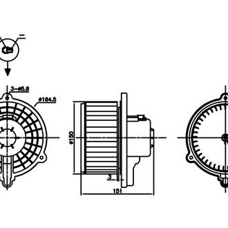 Nissens® - HVAC Blower Motor