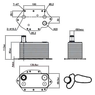 Nissens® - Oil Cooler