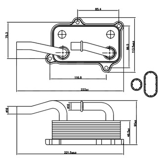 Nissens® - Oil Cooler