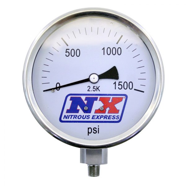 Nitrous Express® - 4" Liquid Filled Nitrous Pressure Gauge without Adapter