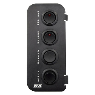 Nitrous Express® - 4WD Side Custom Switch Panel with 4 Switch Ports