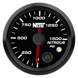 Nitrous Oxide Systems® - Analog Style 2-1/16" Nitrous Pressure Gauge, Black, 0-1500 PSI