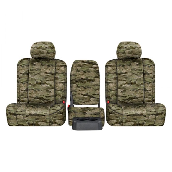  Northwest Seat Covers® - A-TACS™ 1st Row Camo iX Green Custom Seat Cover