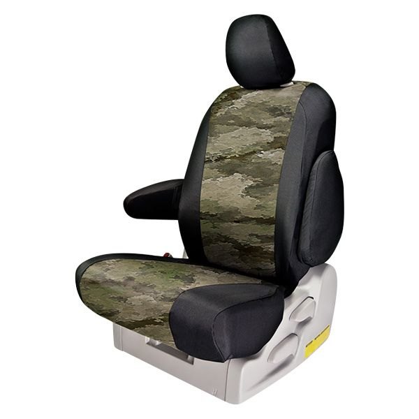  Northwest Seat Covers® - A-TACS™ 1st Row Camo iX Green Sport Custom Seat Covers