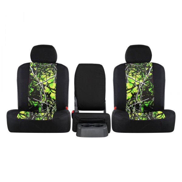  Northwest Seat Covers® - Moonshine™ 2nd Row Camo Toxic Sport Custom Seat Covers