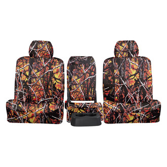 Northwest Seat Covers® - Moonshine™ 1st Row Camo Wildfire Custom Seat Cover