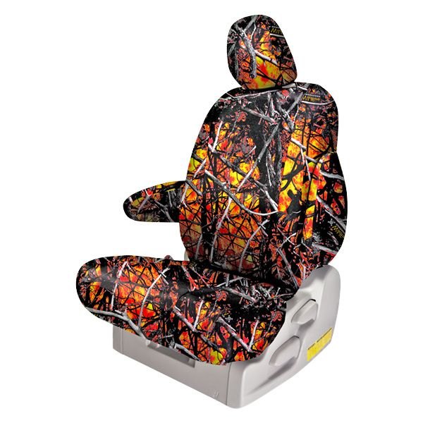  Northwest Seat Covers® - Moonshine™ 2nd Row Camo Wildfire Custom Seat Covers