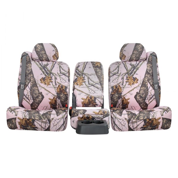  Northwest Seat Covers® - Mossy Oak™ 1st Row Camo Break Up Pink Custom Seat Covers