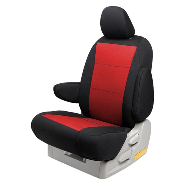  Northwest Seat Covers® - Neo-Ultra™ 1st Row Black & Red Custom Seat Covers