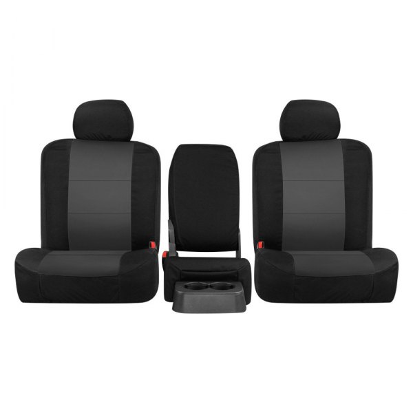  Northwest Seat Covers® - Neo-Ultra™ 2nd Row Black & Charcoal Custom Seat Covers