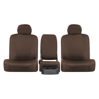 Northwest Seat Covers® - WorkPro™ Atomic™ 2nd Row Dark Saddle Custom Seat Cover